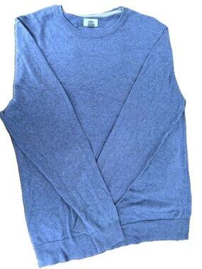 New Old Navy Men’s Large Crew Neck Sweater Solid Blue NWOT